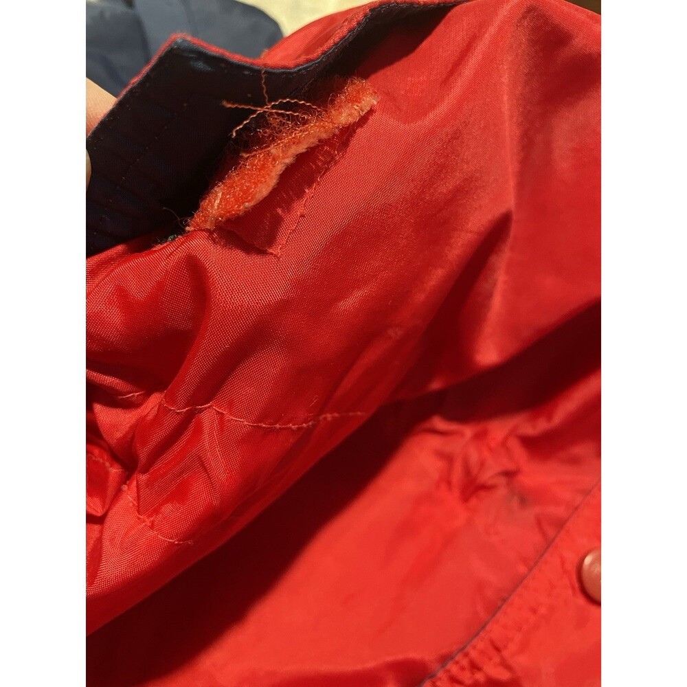 Vintage 90s Helly Hansen Sailing Color Block Rain Jacket Men's S-M Red Blue - Picture 14 of 14